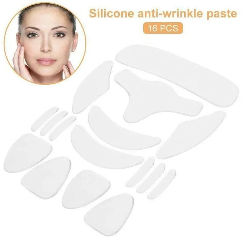 Adesivos de Silicone Reutilizáveis Anti-Rugas